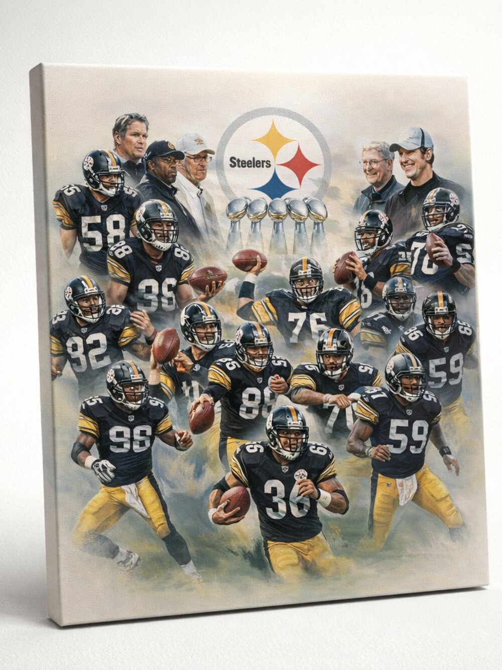 Pittsburgh Steelers Legends Canvas Art Print Large Wall Display | Local Pickup